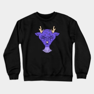 Cautious Space Deer Crewneck Sweatshirt